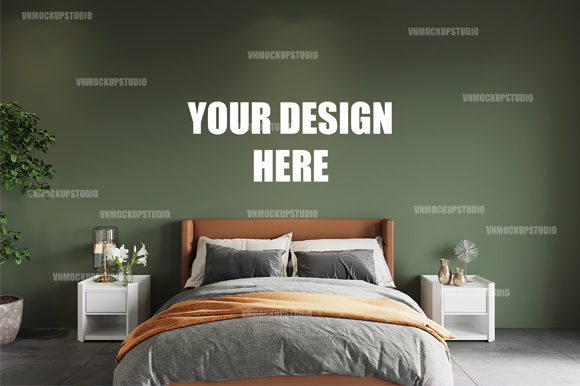 Bedroom Mockup, Frame Mockups