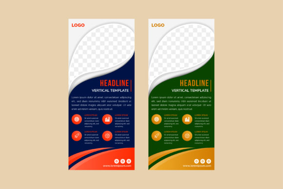 Blue Green Background Vertical Banner: A Versatile Design Solution