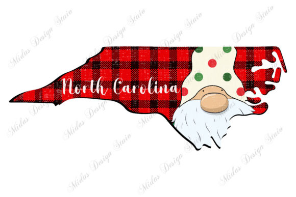 Buffalo Plaid North Carolina Christmas