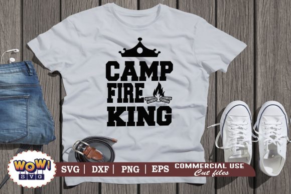 Campfire King: A Versatile Digital Design for Creative Projects