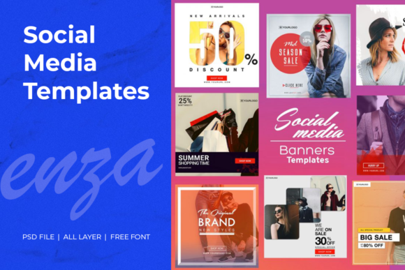 Different Social Media Templates for Effective Branding and Marketing