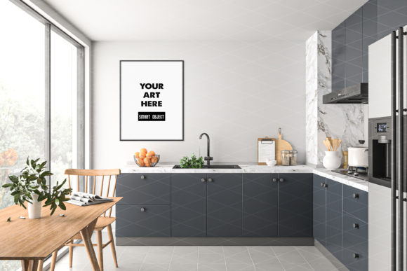 Frame Mockup, Kitchen, Kitchen: A Practical Tool for Visualizing Art in Real Spaces