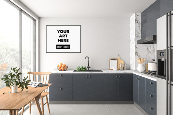 Frame Mockup, Kitchen, Scandinavian