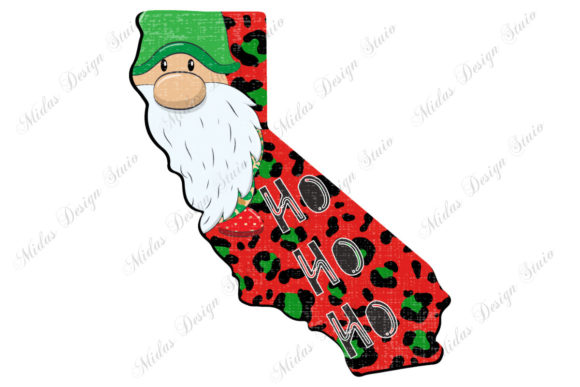 Grunge California Christmas with Gnome