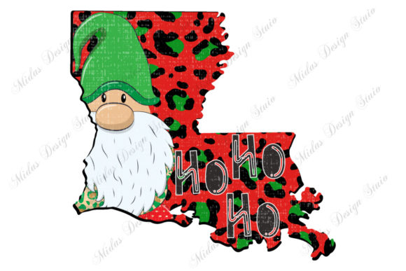 Grunge Louisiana Christmas with Gnome