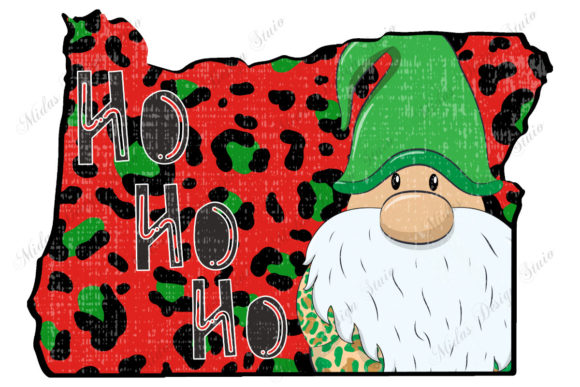 Grunge Oregon Christmas with Gnome: A Unique Holiday Design Option
