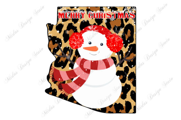 Leopard Christmas Arizona with Snowman and ❤❤You Will Receive❤❤ – A Creative Holiday Gift