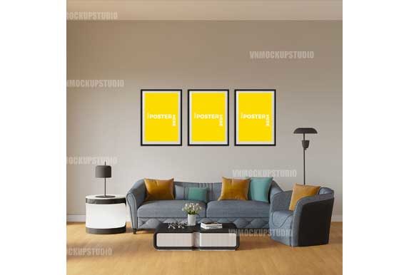 Living Room Mockup, Frame Mockup