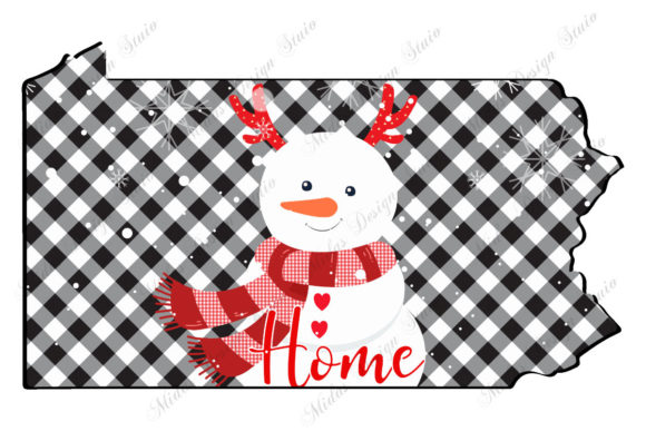 Pennsylvania Christmas with Snowman